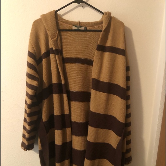 525 america sweater duster -w/belt & hood-- SZ MEDIUM - Picture 3 of 4